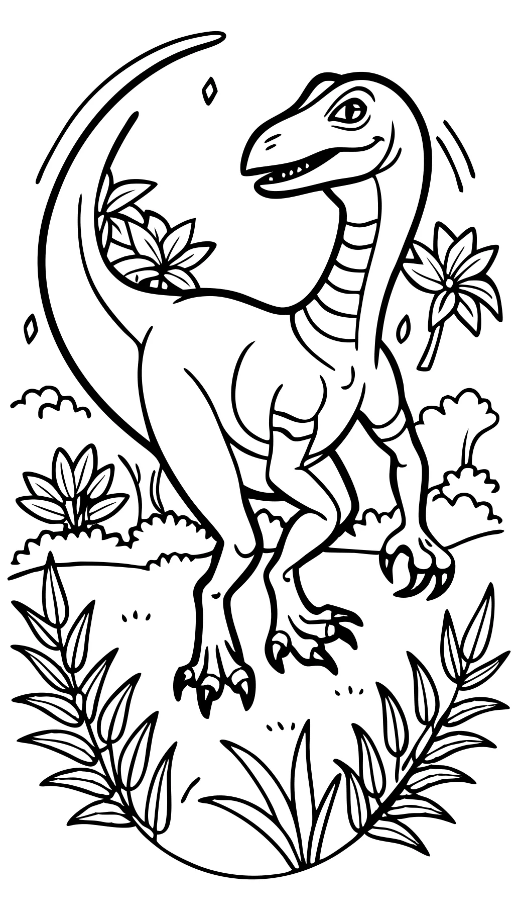 Velociraptor Color Página